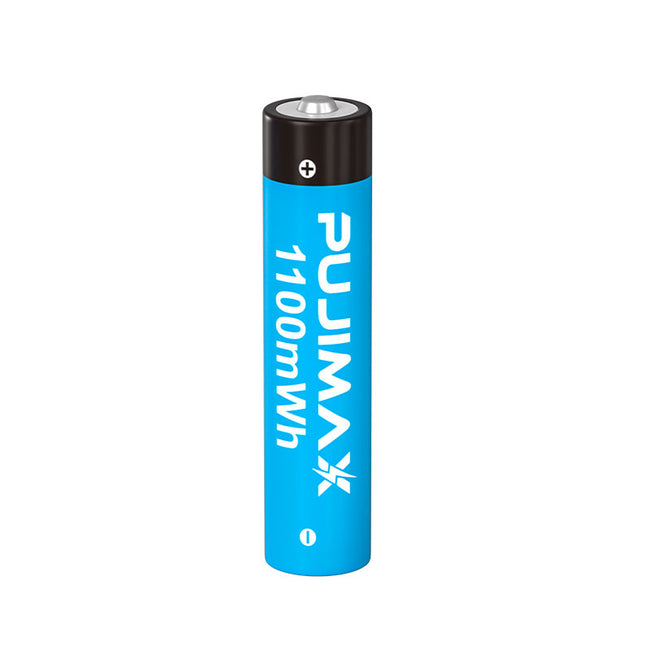 PUJIMAX 12/8/4-cell AAA1.5V 1100MWh rechargeable lithium battery, suitable for portable power supply in home use, with excellent voltage regulation performance. Please charge with a 1.5V battery charging case. Hover Image