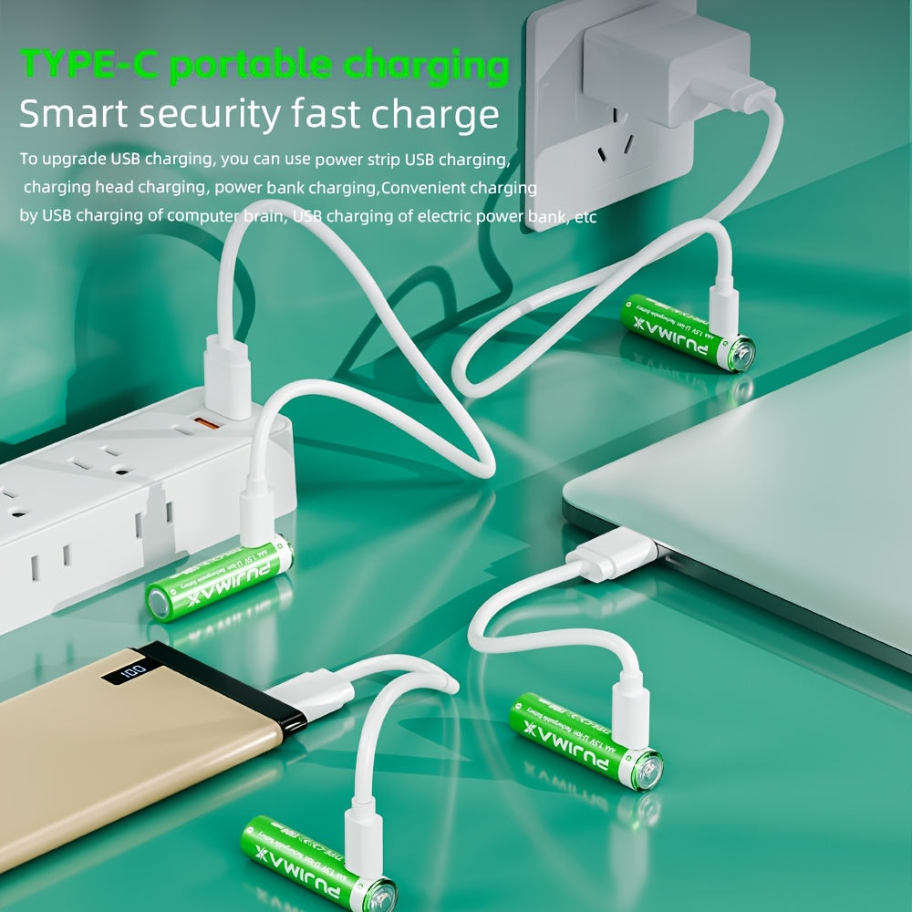 AA/AAA Type-C 1.5V Rechargeable Lithium Battery