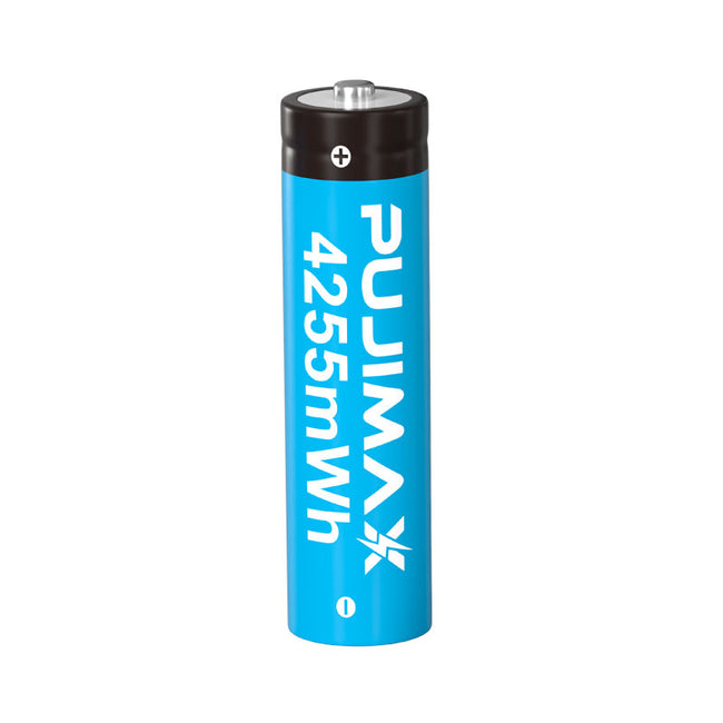 PUJIMAX 12/8/4-cell AA1.5V 4255MWh rechargeable lithium battery, suitable for portable power supply in home use, with excellent voltage regulation performance. Please charge with a 1.5V battery charging case. Hover Image