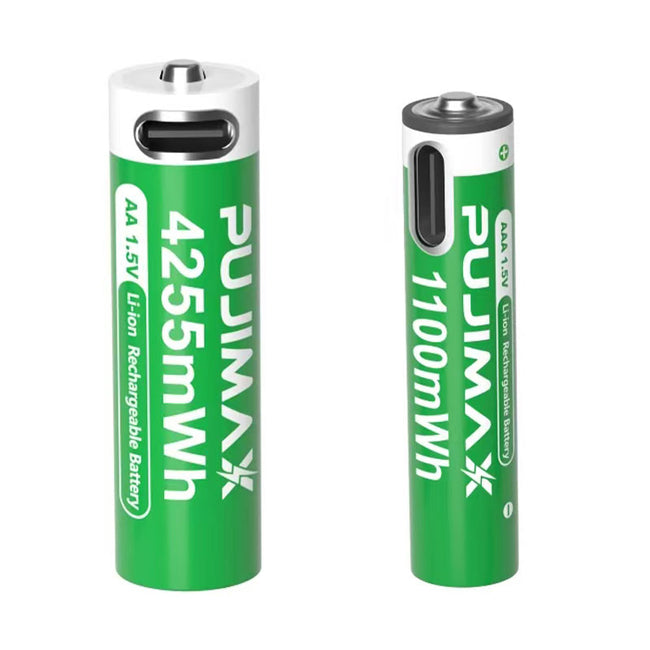 AA/AAA Type-C 1.5V Rechargeable Lithium Battery Hover Image