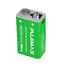 PUJIMAX 1/2/3/4/6 9V side port batteries,TC 9V li-ion rechargeable battery, high-capacity 9V 4600MWh , 1.5-hour fast charging, 1200 cycles, with Type-C charging cable, suitable for devices such as wireless microphones and multimeters