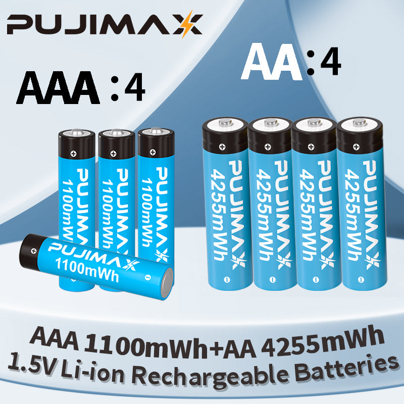 AA/AAA 1.5V Rechargeable Lithium Battery