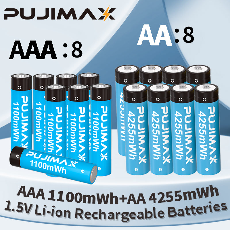 AA/AAA 1.5V Rechargeable Lithium Battery