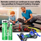 【AA/AAA Rechargeable Li-ion Battery Set 】PUJIMAX AA3400mWh+AA1100mWh 1.5V lithium battery TYPE-C interface, suitable for mouse, game controller, remote control, alarm clock, flashlight, electronic scale, toy. 【 Comes with data cable and box
