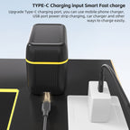 PUJIMAX AA8 rechargeable lithium battery + 8-slot charging case, 4255mWh fast charging 1.5V battery, AA and AAA charging lithium battery with integrated smart fast charging box [Only supports 1.5V rechargeable lithium battery]